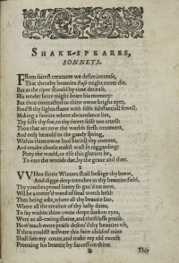 Z nového překladu Shakespearových Sonetů