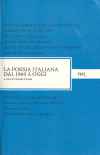 La poesia italiana dal 1960 a oggi